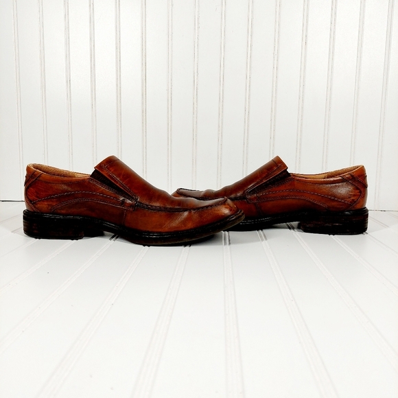 Ecco New Jersey Leather Slip On Loafers A94 - Picture 8 of 14